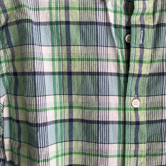 J. Crew Madras Plaid Button Down Mens L - Picture 2 of 3